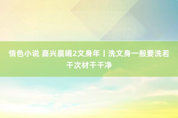 情色小说 嘉兴晨曦2文身年丨洗文身一般要洗若干次材干干净