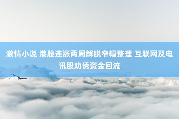 激情小说 港股连涨两周解脱窄幅整理 互联网及电讯股劝诱资金回流